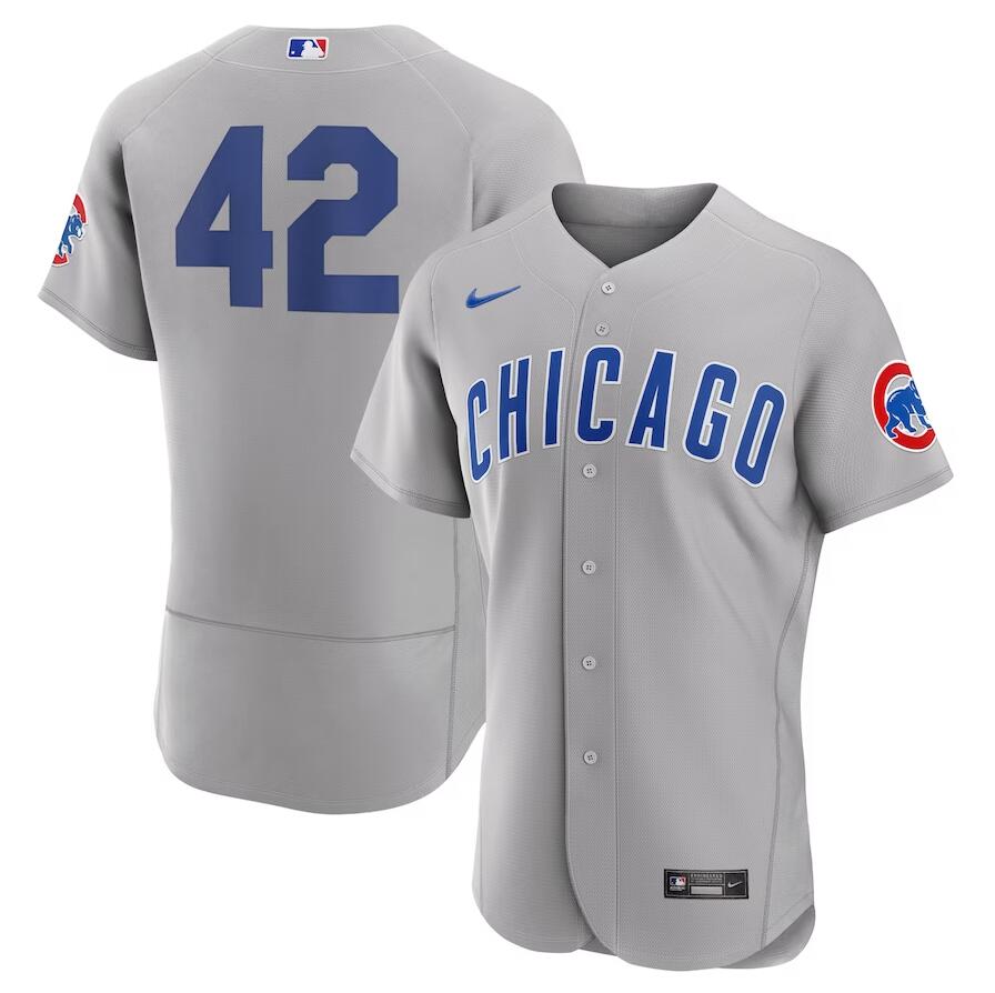 Chicago Cubs 2023 Jackie Robinson Day Gray Men's Authentic Jersey