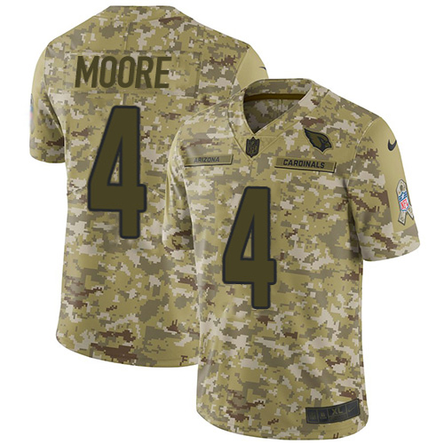 Cardinals #4 Rondale Moore Camo Youth Stitched Limited 2018 Salute To Service Jersey