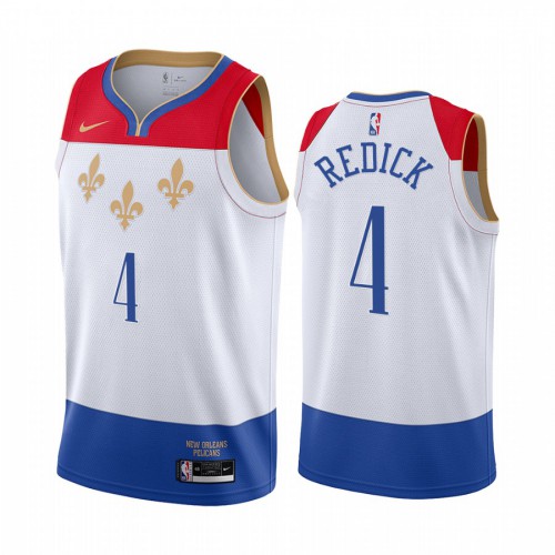 New Orleans Pelicans #4 JJ Redick White Youth Swingman 2020-21 City Edition Jersey Youth