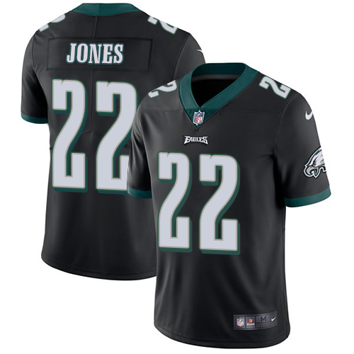 Philadelphia Eagles #22 Sidney Jones Black Alternate Youth Stitched Vapor Untouchable Limited Jersey Youth