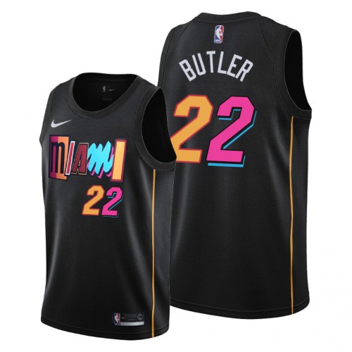 Miami Miami Heat #22 Jimmy Butler Womens 2021-22 City Edition Black Jersey Womens