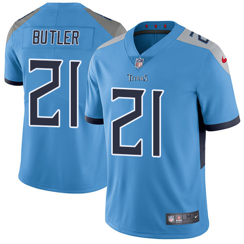 Tennessee Titans #21 Malcolm Butler Light Blue Alternate Men's Stitched Vapor Untouchable Limited Jersey Men's