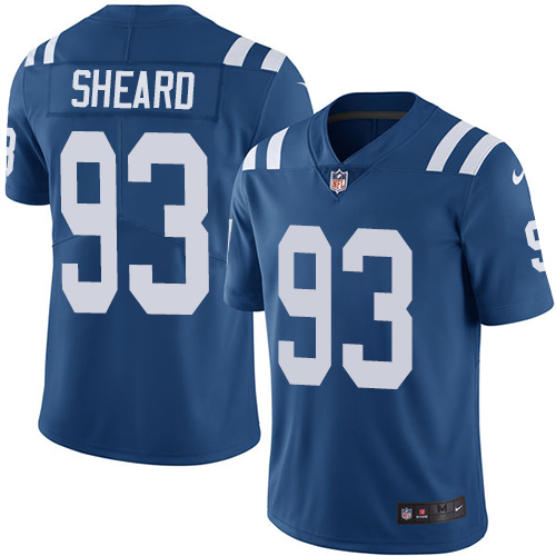 Indianapolis Colts #93 Jabaal Sheard Royal Blue Team Color Men's Stitched Vapor Untouchable Limited Jersey Men's