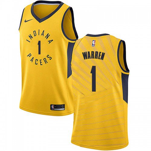 Indiana Pacers #1 TJ Warren Gold Youth Swingman Statement Edition Jersey Youth