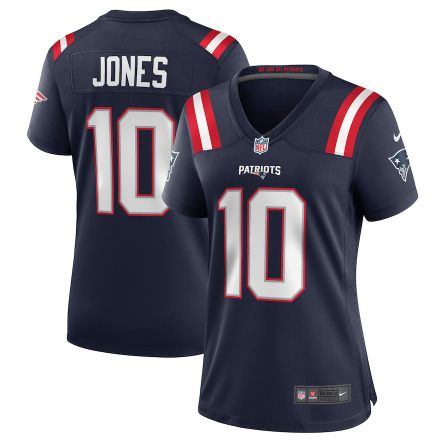 Women's Mac Jones Navy New England Patriots Player Game Jersey
