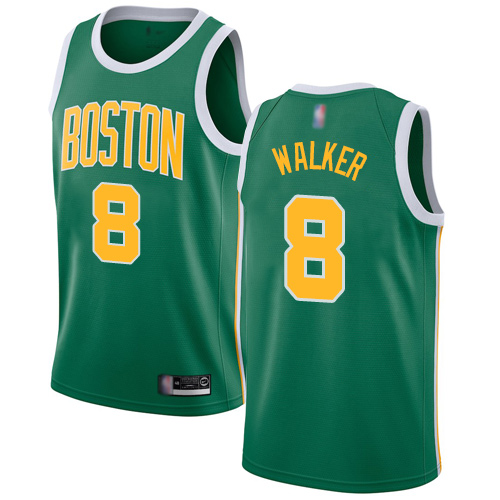 Boston Celtics #8 Kemba Walker Green Swingman Earned Edition Jersey Mens