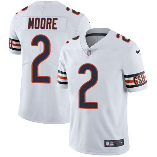 Bears #2 D.J. Moore White Youth Stitched Vapor Untouchable Limited Jersey
