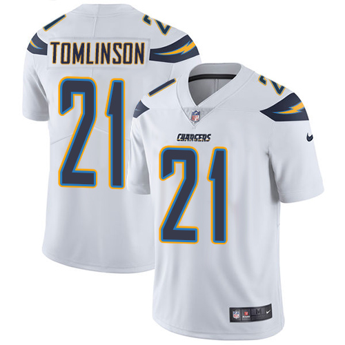 Chargers #21 LaDainian Tomlinson White Men's Stitched Vapor Untouchable Limited Jersey