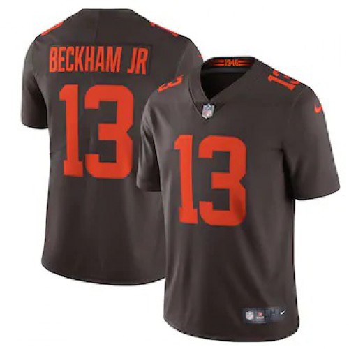 Cleveland Cleveland Browns #13 Odell Beckham Jr. Men's Brown Alternate 2020 Vapor Limited Jersey Men's