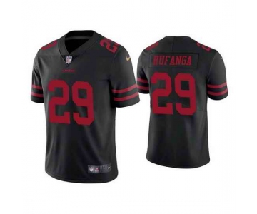 Men's Youth Women's San Francisco 49ers #29 Talanoa Hufanga Black Vapor Limited Jersey