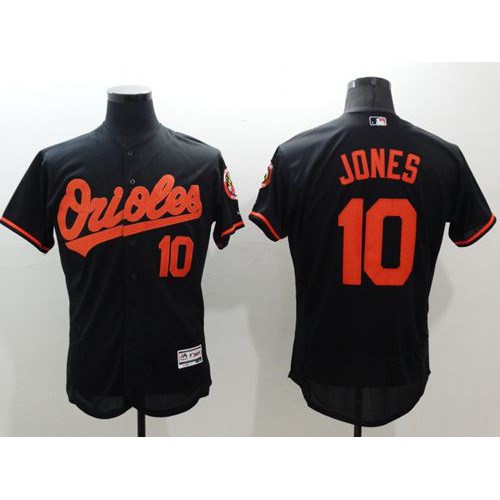 Baltimore Orioles #10 Adam Jones Black Flexbase Authentic Collection Stitched Jersey Men's
