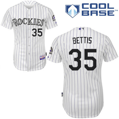 Colorado Rockies #35 Chad Bettis White Cool Base Stitched Youth Jersey Youth