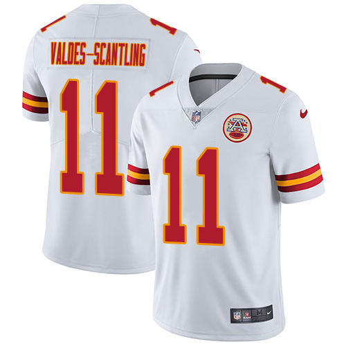 Chiefs #11 Marquez Valdes-Scantling White Youth Stitched Vapor Untouchable Limited Jersey