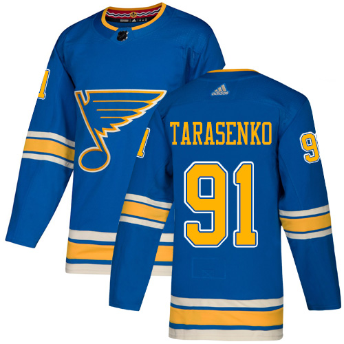 Adidas St. Louis Blues #91 Vladimir Tarasenko Blue Alternate Authentic Stitched Youth Jersey Youth