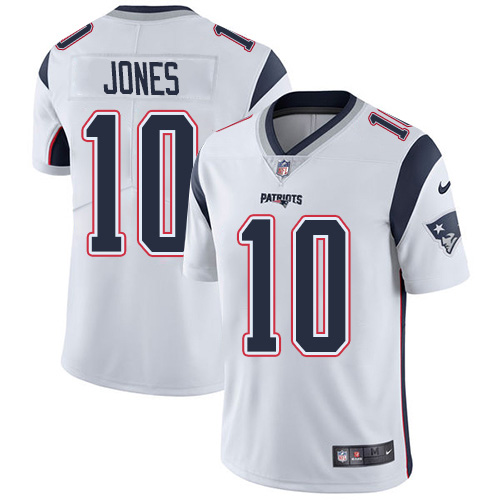 Patriots #10 Mac Jones White Youth Stitched Vapor Untouchable Limited Jersey