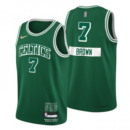 Boston Boston Celtics #7 Jaylen Brown Mens Green 2021/22 Swingman Jersey - City Edition Mens