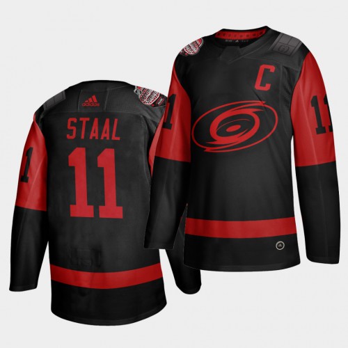 Carolina Carolina Hurricanes #11 Jordan Staal Black Men's 2021 Stadium Series Outdoor Game Jersey Men's