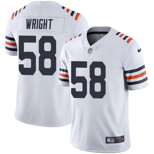 Bears #58 Darnell Wright White Youth 2019 Alternate Classic Stitched Vapor Untouchable Limited Jersey