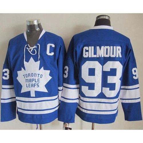 Maple Toronto Maple Leafs #93 Doug Gilmour Blue CCM Throwback Third Stitched Jersey Men's