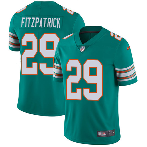 Miami Dolphins #29 Minkah Fitzpatrick Aqua Green Alternate Men's Stitched Vapor Untouchable Limited Jersey Men's