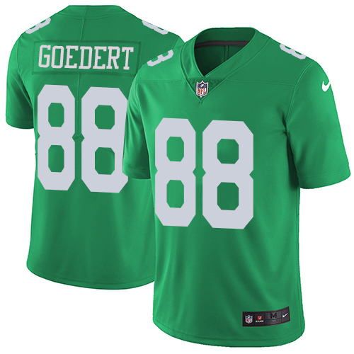 Eagles #88 Dallas Goedert Green Men's Stitched Limited Rush Jersey