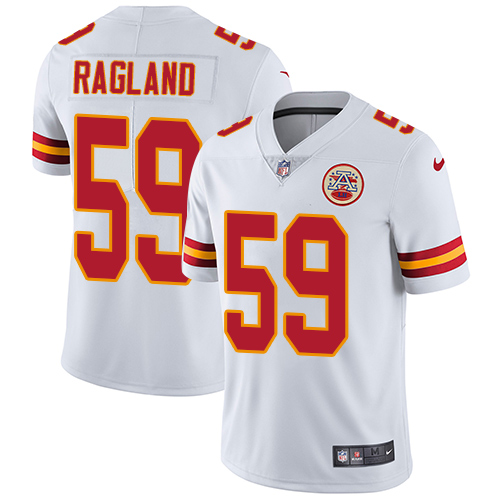 Kansas City Chiefs #59 Reggie Ragland White Men's Stitched Vapor Untouchable Limited Jersey Men's