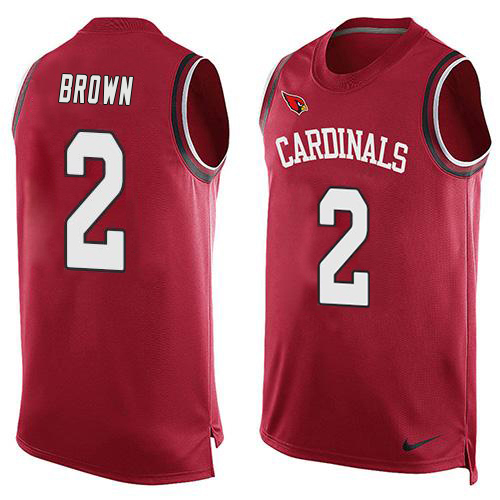 Cardinals #2 Marquise Brown Red Team Color Men's Stitched Limited Tank Top Jersey