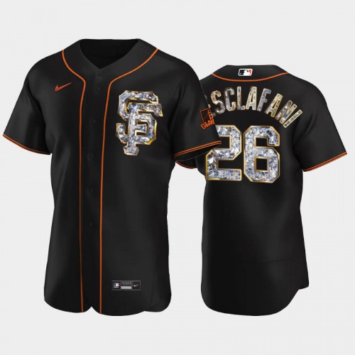 San Francisco San Francisco Giants #26 Anthony DeSclafani Men's Diamond Edition Jersey - Black Men's