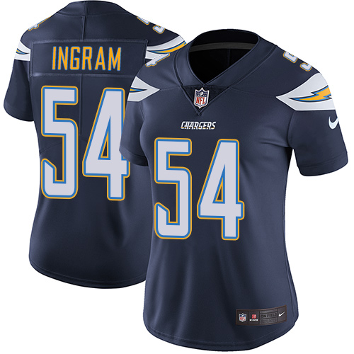 Los Angeles Chargers #54 Melvin Ingram Navy Blue Team Color Women's Stitched Vapor Untouchable Limited Jersey Womens