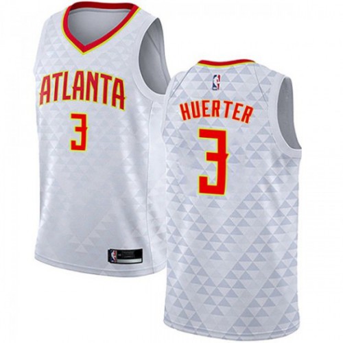 Atlanta Hawks #3 Kevin Huerter White Womens Swingman Association Edition Jersey Womens