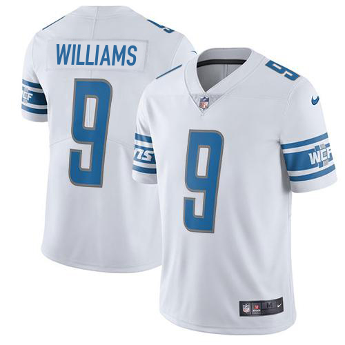 Lions #9 Jameson Williams White Men's Stitched Vapor Untouchable Limited Jersey