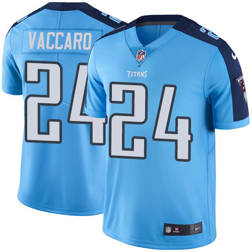 Tennessee Titans #24 Kenny Vaccaro Light Blue Men's Stitched Limited Rush Jersey Men's