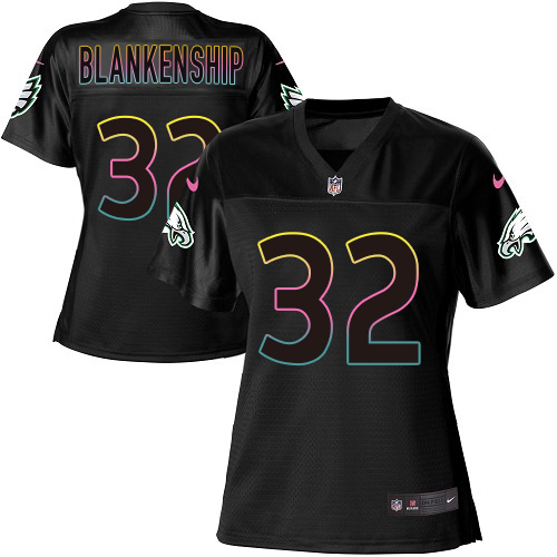 Eagles #32 Reed Blankenship Black Women's Fashion Game Jersey