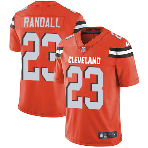 Cleveland Browns #23 Damarious Randall Orange Alternate Men's Stitched Vapor Untouchable Limited Jersey Men's