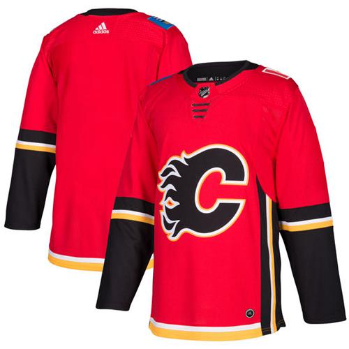 Adidas Flames Blank Red Home Authentic Stitched Jersey