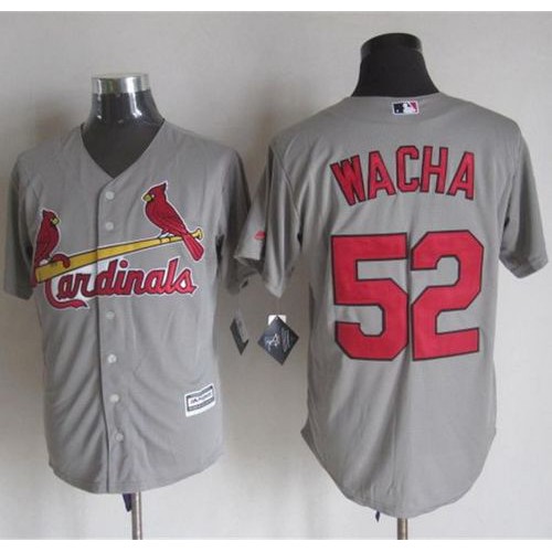 St.Louis Cardinals #52 Michael Wacha Grey New Cool Base Stitched Jersey Men's
