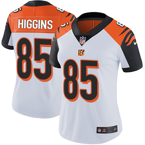 Bengals #85 Tee Higgins White Women's Stitched Vapor Untouchable Limited Jersey
