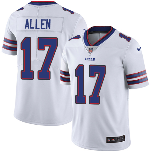 Bills #17 Josh Allen White Men's Stitched Vapor Untouchable Limited Jersey