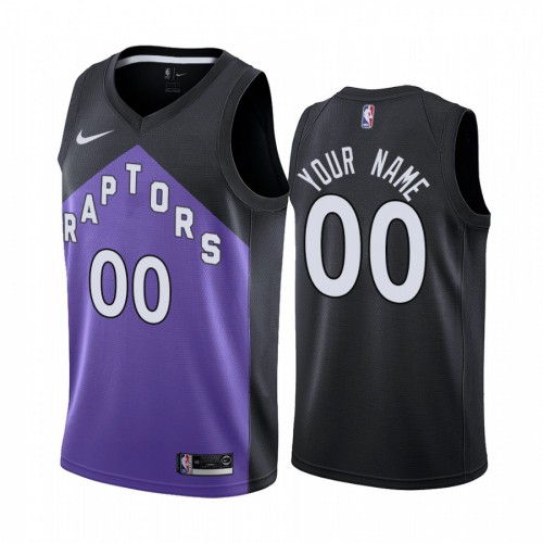 Toronto Raptors Personalized Purple Swingman 2020-21 Earned Edition Jersey