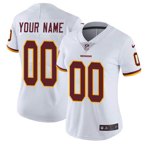 Washington Commanders Customized White Stitched Vapor Untouchable Limited Women's Jersey