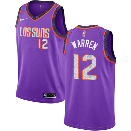 Phoenix Suns #12 T.J. Warren Purple Swingman City Edition 2018/19 Jersey Mens