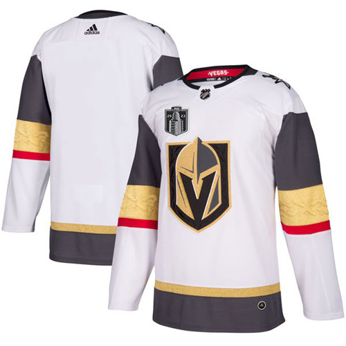 Adidas Golden Knights Blank White Road 2023 Stanley Cup Final Patch Authentic Stitched Jersey