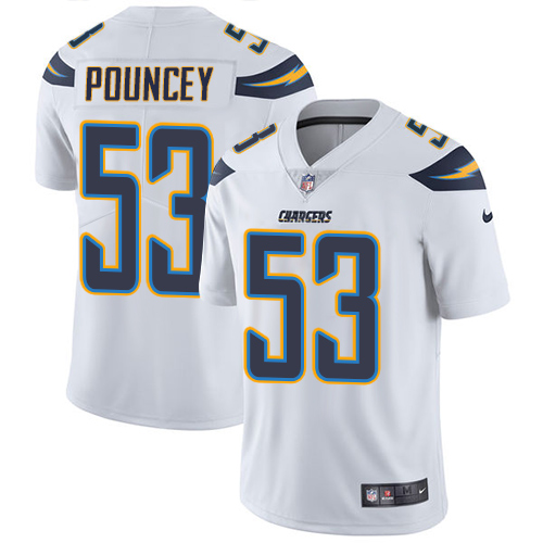 Los Angeles Chargers #53 Mike Pouncey White Youth Stitched Vapor Untouchable Limited Jersey Youth