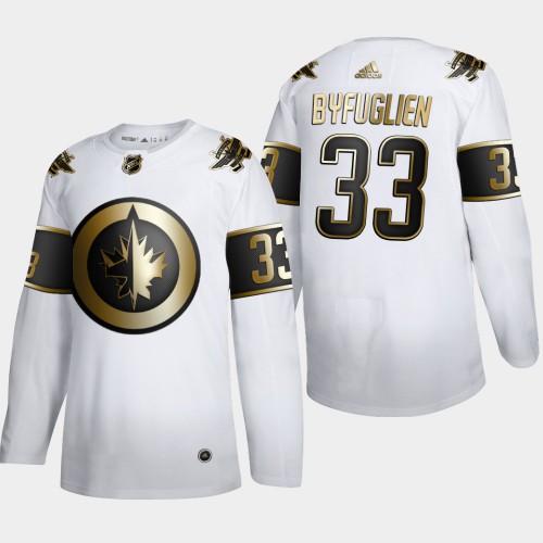 Winnipeg Winnipeg Jets #33 Dustin Byfuglien Men's Adidas White Golden Edition Limited Stitched Jersey Men's