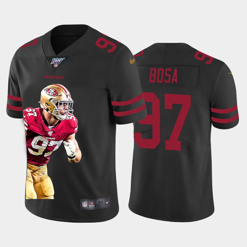 San Francisco 49ers #97 Nick Bosa Team Hero 1 Vapor Limited 100 Jersey Black