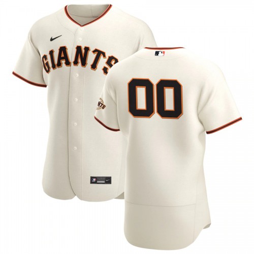San Francisco Giants Custom Men's Cream Home 2020 Authentic Player Jersey