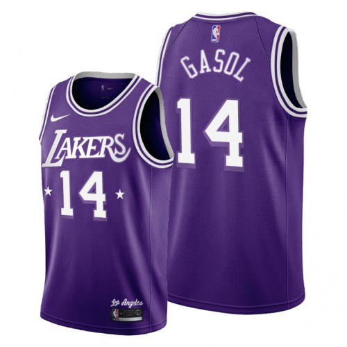 Los Angeles Los Angeles Lakers #14 Marc Gasol Youth 2021-22 City Edition Purple Jersey Youth