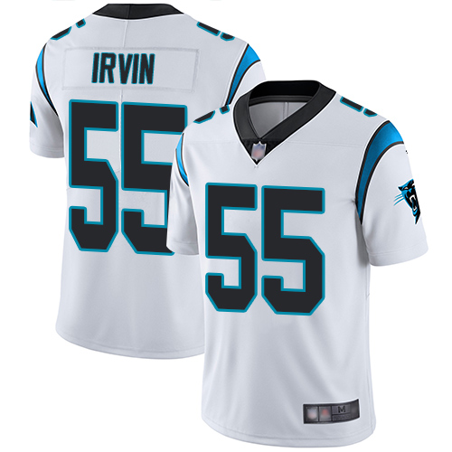 Carolina Panthers #55 Bruce Irvin White Men's Stitched Vapor Untouchable Limited Jersey Men's