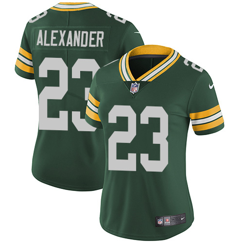 Packers #23 Jaire Alexander Green Team Color Women's Stitched Vapor Untouchable Limited Jersey