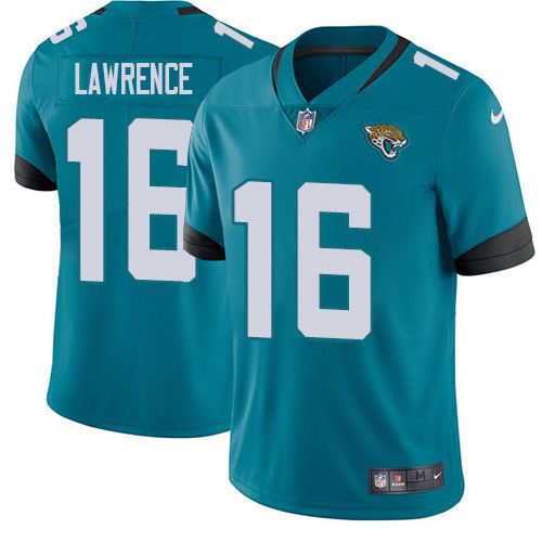 Jaguars #16 Trevor Lawrence Teal Green Alternate Men's Stitched Vapor Untouchable Limited Jersey